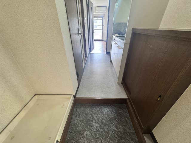 シェリーカラーの玄関