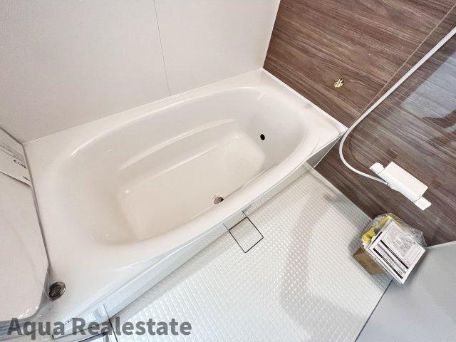 家事楽デザイナーズハウス高松市木太町建売⑯の浴室|お風呂でホッとひと息。１日の疲れを癒しましょう。