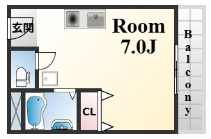梅本マンションの間取り