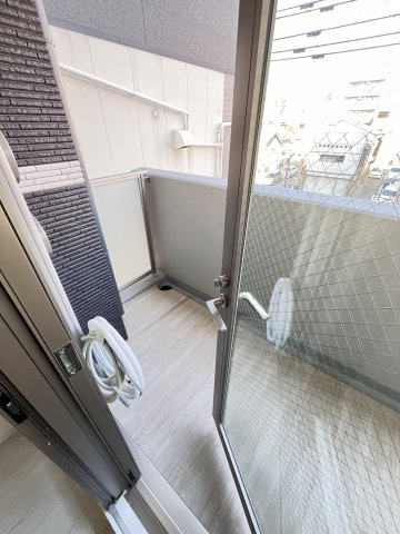 大阪市都島区都島本通４丁目の賃貸マンションのバルコニー