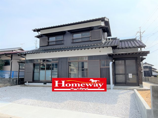 【外観】 | 仲介手数料無料！西岐波小学校に通えるリフォーム済み中古住宅　宇部市今村北１丁目 | かわいいお家になって誕生しました