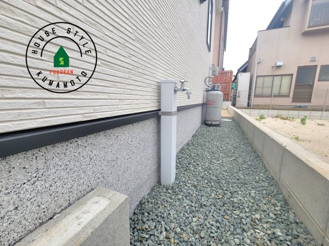 菊池郡大津町大字大津第1-3棟（2号棟）のバルコニー|将来的にウッドデッキなど施工して、素敵なバルコニースペースを活用できます。