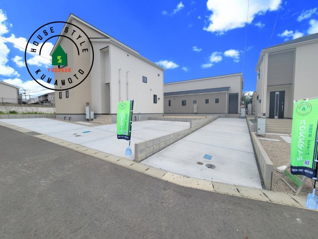 菊池郡大津町大字大津第1-3棟（2号棟）の前面道路含む現地写真|見学の時間などお気軽にお問い合わせ下さい。