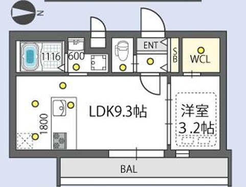 GrandPaseo northの間取り