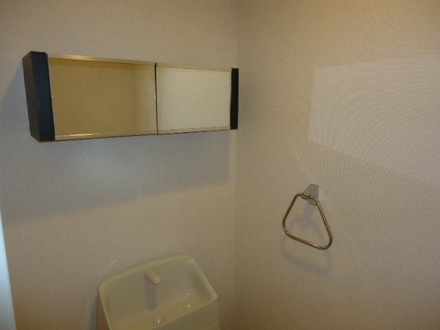 メゾンド・ショコラの収納|ＷＣ鏡付き収納