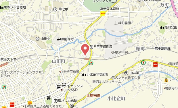 祝：成約済み　八王子市　緑町　新築戸建て の地図|～仲介手数料無料☆八王子ひなた不動産～八王子市緑町　新築戸建て