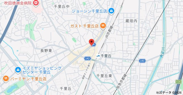 SERENiTE千里丘の地図