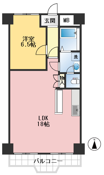 大建コーポ江坂２の間取り