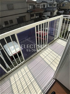 【バルコニー】 | コーポラスノベルティＢ棟 | バルコニーからの眺めを楽しみながら食事をしませんか