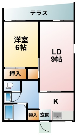 タマコーポ2号棟の間取り