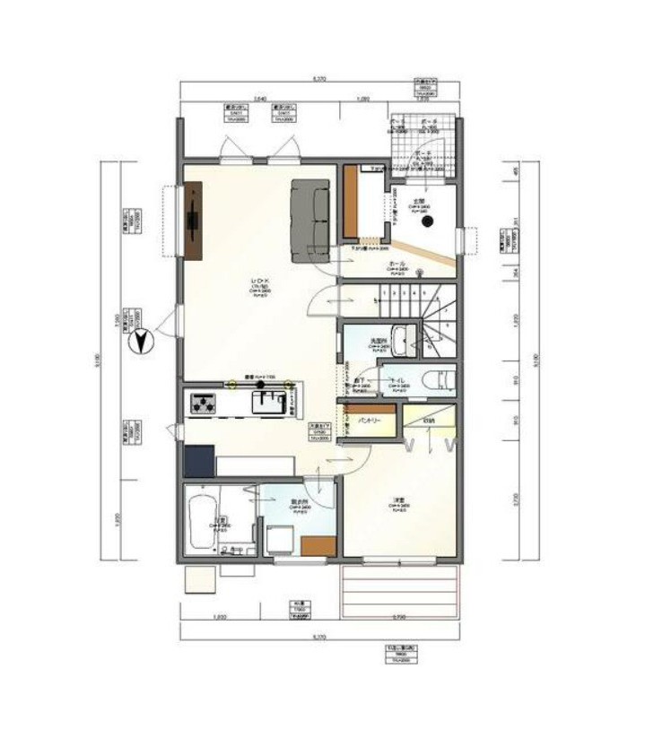 八幡町建売住宅の間取り