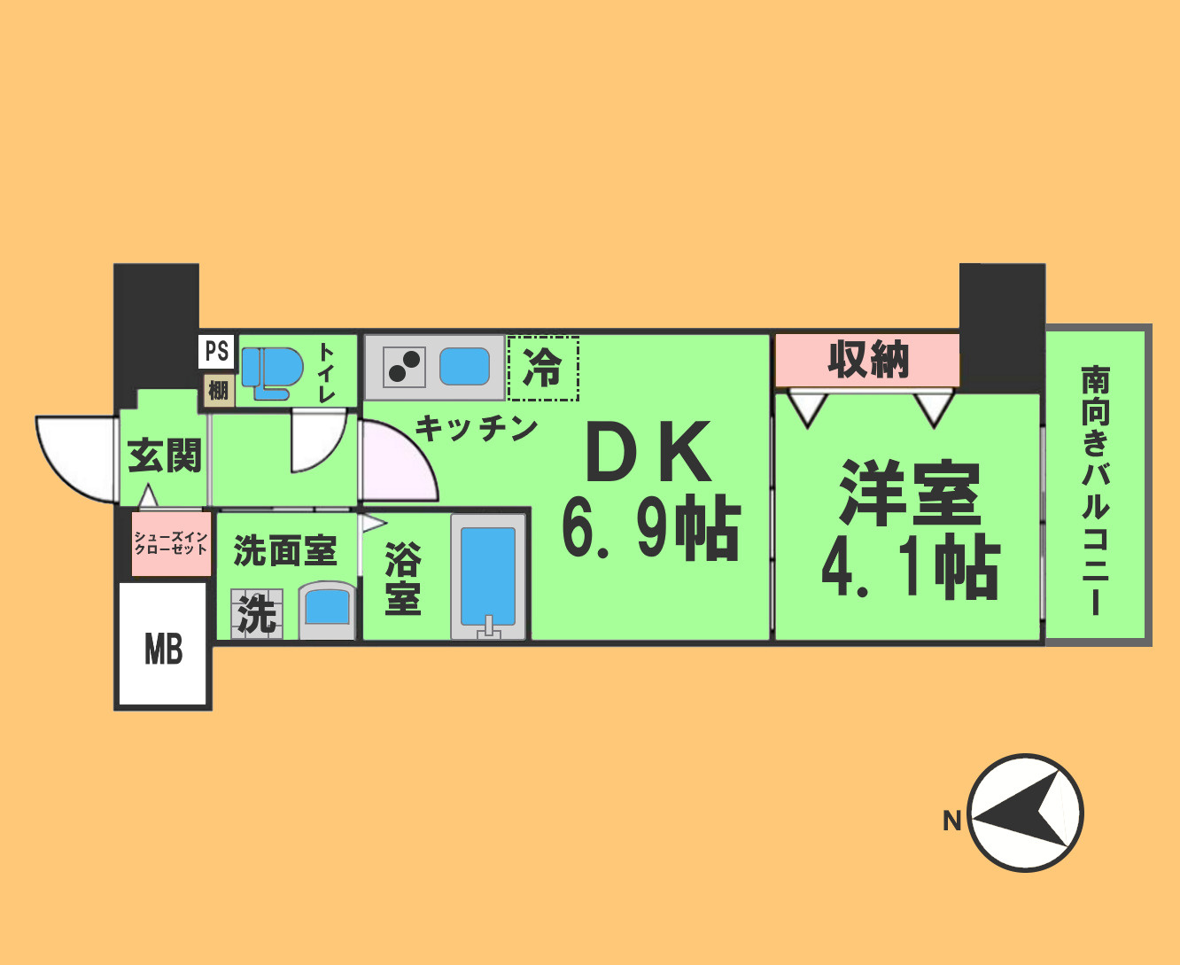 プレイズシード浄心の間取り|同建物別室含む