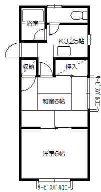 コーポアバンセの間取り