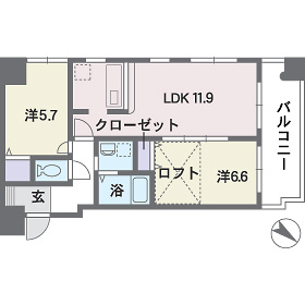 【間取り】 | ベレーザ平尾