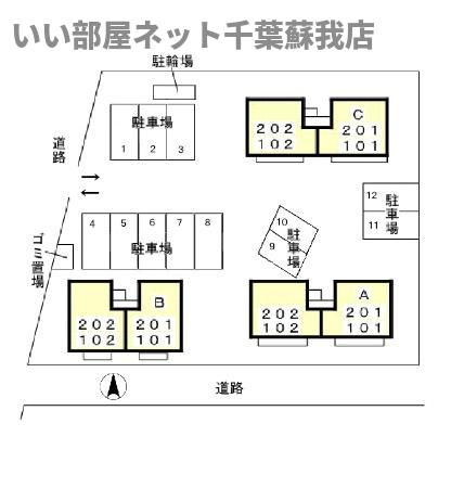 カサベルデ　Ａの区画図