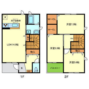 パルファンシャーメゾンの間取り