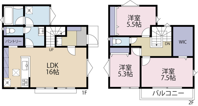 【参考プラン】 | 建築条件付き売地 | 9号棟
