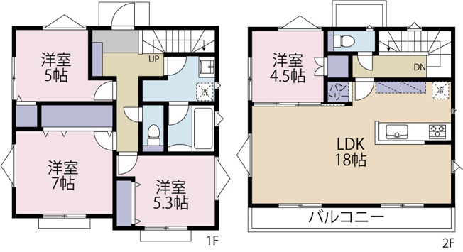 【参考プラン】 | 建築条件付き売地 | 10号棟
