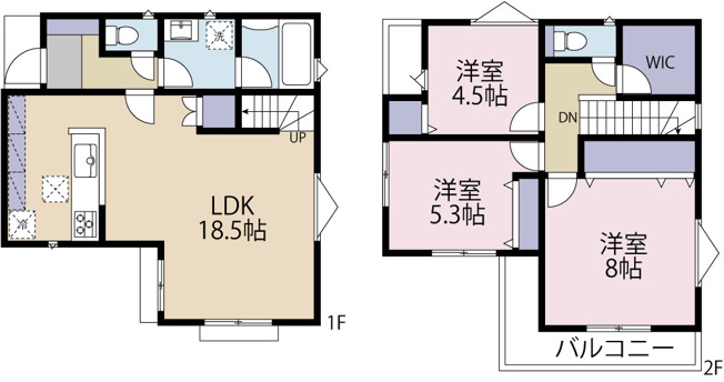 【参考プラン】 | 建築条件付き売地 | 13号棟