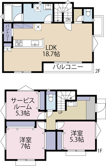 【参考プラン】 | 建築条件付き売地 | 3号棟