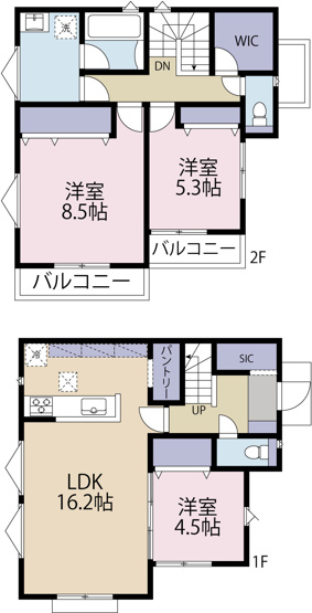 【参考プラン】 | 建築条件付き売地 | 5号棟