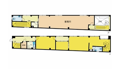 西新1丁目一棟貸店舗の区画図