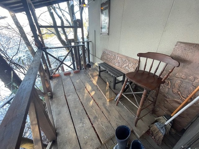 盛岡市上田字北山のバルコニー