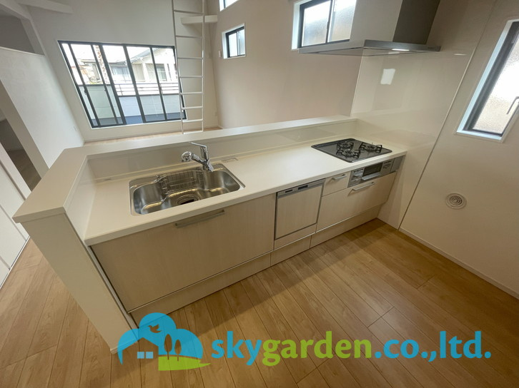 藤沢市本鵠沼6期　新築戸建　全3棟3号棟のキッチン