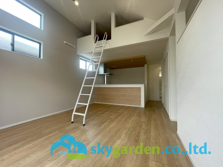 藤沢市本鵠沼6期　新築戸建　全3棟3号棟の居間・リビング