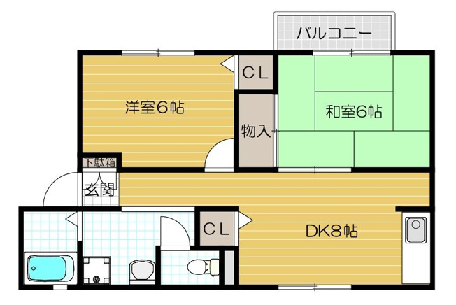 【間取り】 | ウインディ・彩Ⅱ