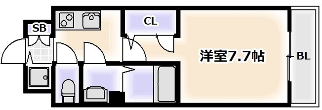 【間取り】 | S-RESIDENCE難波大国町domina
