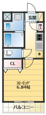 シャ・ノアール新都心の間取り