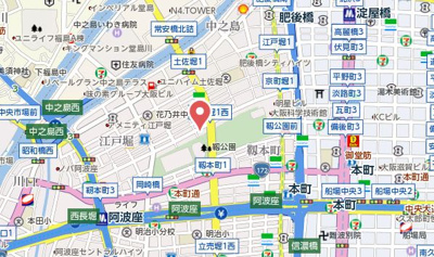 【地図】 | レジデンス靭公園