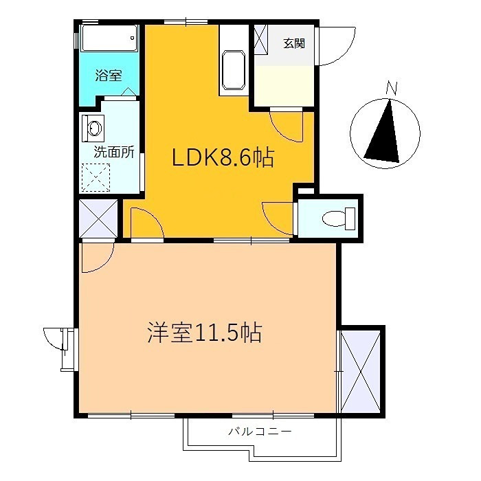 セレスコートＡの間取り