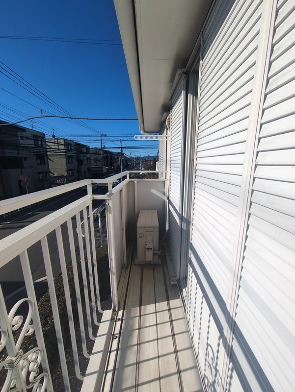 セレスコートＡのバルコニー