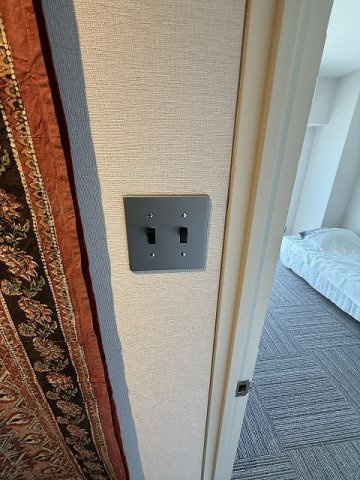 蓬莱マンションの玄関