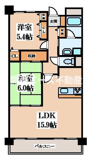 【間取り】 | ラポール忍ヶ丘