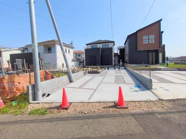 入間市扇台6丁目・全2棟　新築一戸建　1号棟の駐車場|現地写真（2025年5月20日撮影）
