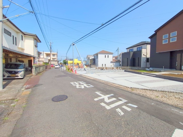 入間市扇台6丁目・全2棟　新築一戸建　1号棟の前面道路含む現地写真|現地写真（2025年5月20日撮影）