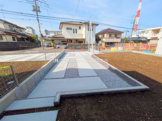 入間市扇台6丁目・全2棟　新築一戸建　1号棟の駐車場|現地写真（2025年5月20日撮影）