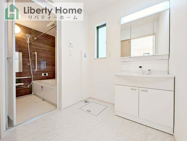 日立市森山町3期　新築戸建　1号棟の脱衣所