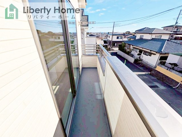 日立市森山町3期　新築戸建　1号棟のバルコニー