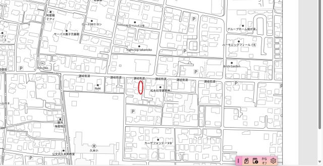 鷹子　戸建の地図