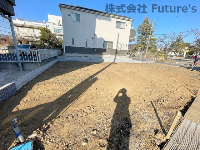 流山市加4丁目　新築戸建　全2棟　1号棟の外観|現地の写真になります。