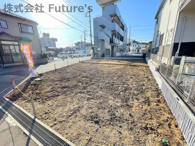流山市加4丁目　新築戸建　全2棟　1号棟の外観|現地の写真になります。