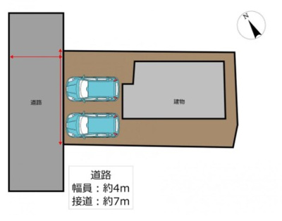 【区画図】 | 熊谷市柿沼　中古住宅  