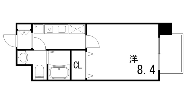 ライジングコート深江本町フラワーパークの間取り