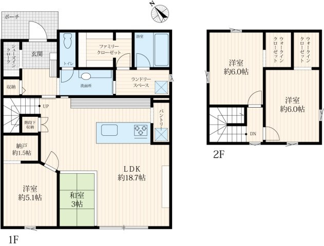 【間取り】 | かすみがうら市稲吉5丁目　中古戸建 | 動線がスムーズになるようこだわった間取りになります♪