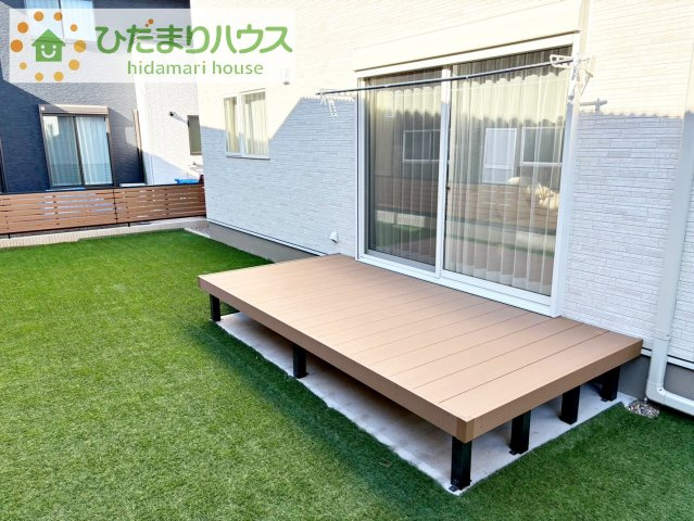 【庭】 | かすみがうら市稲吉5丁目　中古戸建 | 家族みんなで広～いお庭でバーベキューが楽しめます(^^♪