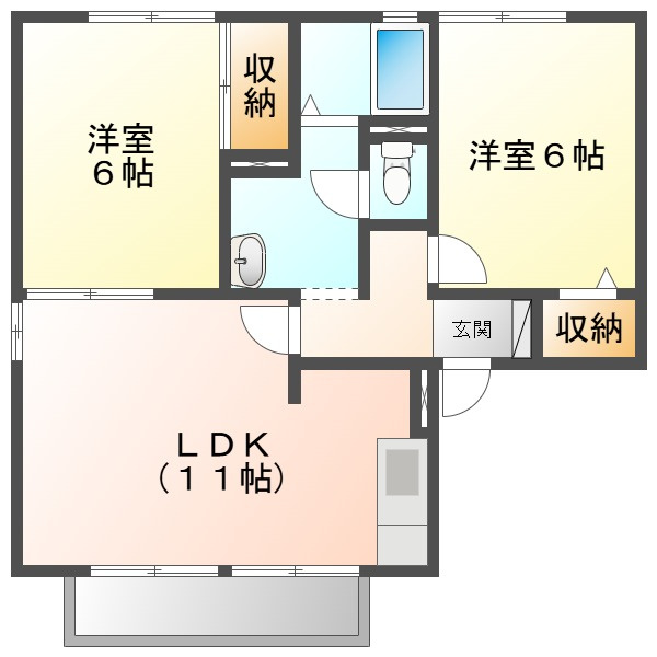 ボーンハウスこどもの森　Ａの間取り